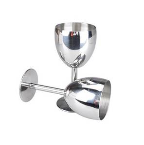 Gobelet à vin Verres à cocktail modernes Verres à champagne Verre à vin incassable en or Gobelet en métal - Product Image 1