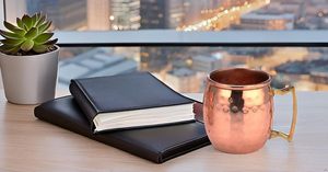 Metal Copper Moscow Mule Mug 2 oz Hammered Shot Glass Drinkware for Beer Tequila Whiskey and Other <b>Liquids</b> Mini Mug - Product Image 6