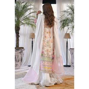 Conjunto de Camisa y Dupatta de Chifón Estilo Bohemio Aliya para Primavera/Verano - Product Image 3