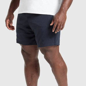 กางเกงขาสั้นเล่นฟิตเนสสำหรับผู้ชายมีซิปกระเป๋าลำลองผ้าโพลีเอสเตอร์สำหรับออกกำลังกายวิ่งออกกำลังกาย - Product Image 2