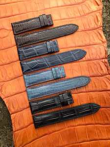 สายนาฬิกาหนังจระเข้แท้แบบปลดเร็ว20/21/22มม. สายสำหรับเปลี่ยน - Product Image 3