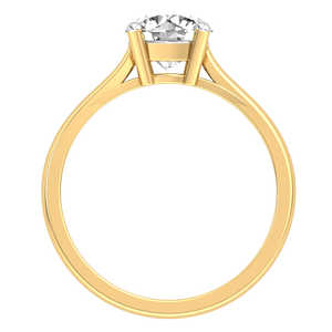 Anillo de Mujer Chapado en Oro Blanco de 9K de Divya Creations, Recién Llegado, Claridad VS, Corte Brillante, Diamante Cultivado en Laboratorio de 1.3ct, Certificado IGI - Product Image 4