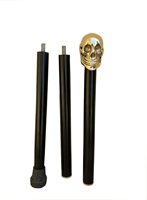 Canne de marche en bois faite à la main avec crâne moderne, pour le camping et la randonnée en extérieur, couleur et taille personnalisables, impression numérique, cadeau de collection