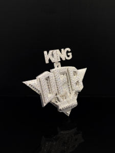 Colgante Personalizado de Acero Inoxidable con Nombre, Estilo Hip Hop, con Diamantes de Imitación CZ - Product Image 2