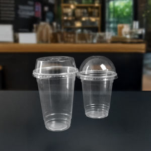 Vasos de plástico PP transparentes de Vietnam de alta calidad, vasos de plástico desechables con tapas de 500ml/650ml/700ml para bebidas calientes/frías - Product Image 1
