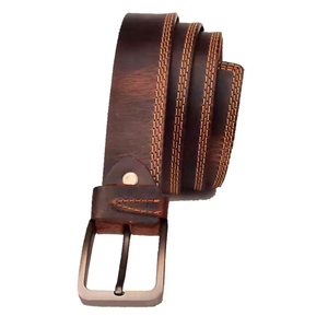Ceintures en cuir véritable pour hommes, best-sellers, ceintures en cuir de vache faites à la main, ceintures en cuir pour hommes de luxe personnalisées - Product Image 4