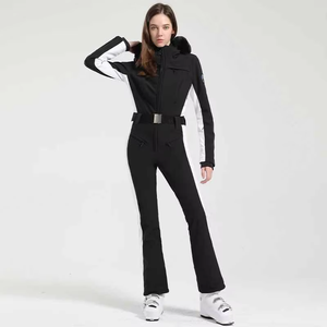Traje de Esquí Impermeable para Mujer, Mono de Nieve de Invierno, Cortavientos, Transpirable, de una Pieza, con Logotipo Personalizado - Product Image 4