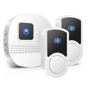 Smart <b>Wireless</b> Doorbell Waterproof 300M RANGE 433MHz White Doorbell Smart <b>Door</b> <b>Bell</b> <b>Ring</b> Chime Battery 110V-260V - Product Image 1