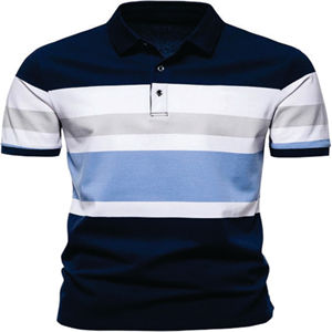 Polos en coton pour hommes de qualité à bas prix Logo personnalisé vêtements de travail Polo de golf à manches courtes échantillon gratuit, - Product Image 1