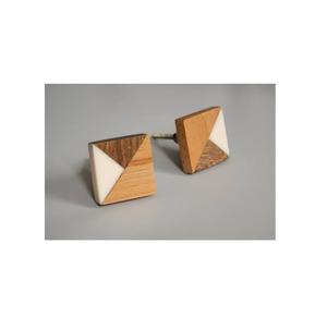 Poignée de porte et de tiroir en bois et résine au design personnalisé, forme hexagonale, pour la maison, la cuisine, la cuisine, la maison - Product Image 3