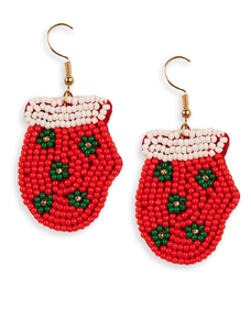 Haute qualité en gros bohème Double cercle boucles d'oreilles à la main perle de rocaille plaqué or mignon Style géométrique exportation qualité inde - Product Image 4