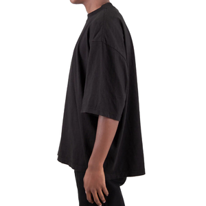 Venta al por mayor camiseta de gran tamaño 100% algodón de manga corta ropa informal impresa hombres Camiseta cuello redondo estilo callejero camisetas holgadas - Product Image 5