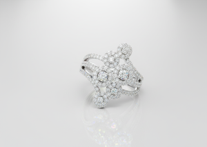 Anillos de Diamantes Redondos para Mujer, Diamantes Cultivados en Laboratorio, Diamantes Naturales y Cultivados en Laboratorio - Product Image 4
