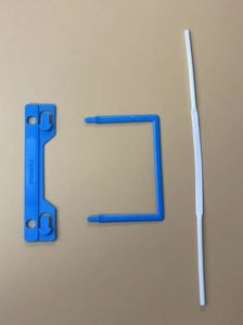 Sujetadores de archivo de clip en U autoadhesivos Plástico de color personalizable para suministros de oficina/escuela Organización de documentos y archivos - Product Image 6