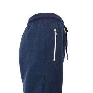 65% algodón 35% poliéster súper suave Casual ecológico secado rápido transpirable Jogger mujer chándal azul marino Unisex - Product Image 3