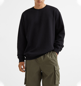 Sweatshirts d'hiver unis pour hommes Loose Quick Fashion Pullover men Crew Neck Sweatshirt OEM wholesale breathable customized logo - Product Image 1