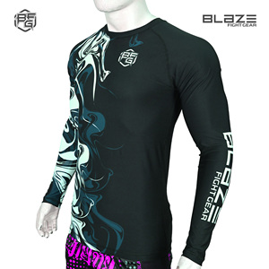 Rashguard unisex de manga larga para MMA Grappling y entrenamiento de Jiu-Jitsu brasileño al por mayor para hombres y adultos - Product Image 2