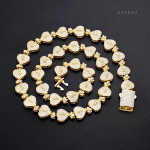 12mm S925 Moissanite Money Bag Link Chain - 100% Collar hecho a mano, Pass Diamond Tester Luxury Moissanite Hip-Hop Chain India - Product Image 5