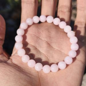 Wholesale 8mm Rose Quartz Natural Gemstone 925 <b>Silver</b> Luxury Handmade Adjustable Beaded Bracelet <b>for</b> Women Gift - Product Image 1