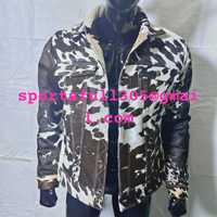 Veste universitaire en cuir de vache tissé à la main pour femmes, respirante, élégante, avec boutons en cristal, doublure en nylon, pour l'automne