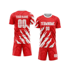 Fútbol Adulto Jersey Conjunto corto Entrenamiento Ropa deportiva Uniforme de fútbol Sublimación Color negro púrpura Mejor uniforme de fútbol - Product Image 6