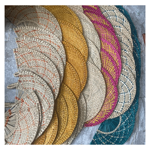 Abanico de Paja de Mar Hecho a Mano para Fiestas al Aire Libre, Decoración de Verano y Refrescante, Vietnam - Product Image 5