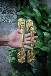 Poignées de porte classiques en métal de qualité lourde pour portes intérieures et extérieures Décor Articles de quincaillerie de meubles de luxe Poignées pour bureau à domicile - Product Image 2