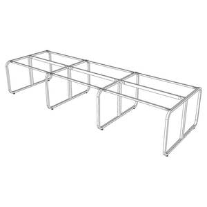 Minimal System HCMN008 8-Person Seating Capacity 360x120cm Steel Frame Assembly <b>Computer</b> <b>Desks</b> - Product Image 3