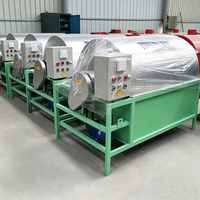 Machine de torréfaction électrique pour graines de tournesol, graines de citrouille, graines de soja et arachides, capacité 50-200 kg/h, vente chaude