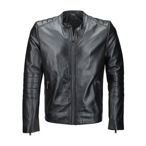 Qualité Faux Cuir Biker hommes vestes veste pour hommes Slim Moto Mode Streetwear Zipper Design Logo Personnalisé Top ProHD - Product Image 1