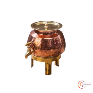 เครื่องจ่ายน้ำทองแดงในหม้อสไตล์ matka ที่ดีสำหรับสุขภาพมีขนาดรูปร่างและการออกแบบสำหรับการใช้งานปกติ - Product Image 5