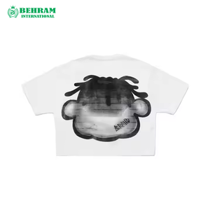T-shirt décontracté unisexe à col rond large et manches courtes, surdimensionné, pour homme, 220 g/m², 100 % coton, respirant, écologique - Product Image 6