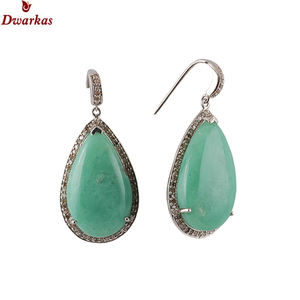 Belles boucles d'oreilles vintage en argent 925 pour femmes faites à la main avec des bijoux de boucle d'oreille en pierre principale d'opale rose multicolore CZ - Product Image 4