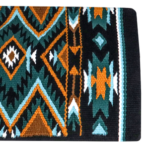 Western Show Horse Saddle Blanket Diseño de Nueva Zelanda Manta de sillín de lana hecha a mano Top Wool Saddle Pad Size - Product Image 5