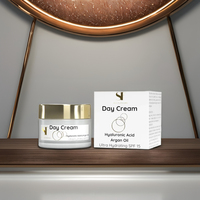 Crème de jour anti-âge végétalienne et à base de plantes avec SPF15 acide hyaluronique vitamine E huile d'argan pour raffermir et réduire les rides