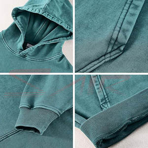 Sweat à capuche délavé personnalisé de haute qualité et confortable pour les jeunes, 100% coton, motif uni, nouveau style, vêtement décontracté pour l'hiver - Product Image 6