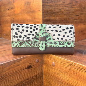 Véritable Animal imprimé fourrure cuir sculpture femmes portefeuille élégant coque de téléphone nouveauté Offre Spéciale Western en relief impression cuir pochette - Product Image 2