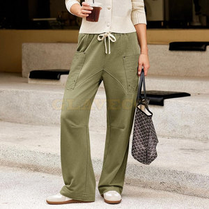 Plus Size Cotton Made Cargo Trousers Plus Size Women Cargo Trouser Unique Style Women Cargo Trousers - Product Image 6