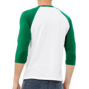 T-shirt raglan personnalisé à manches longues et col rond pour jeune homme décontracté - Product Image 3