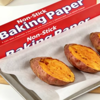 Papier sulfurisé non blanchi ----    Plaque de cuisson en silicone antiadhésive résistante à la chaleur pour pain et gâteaux