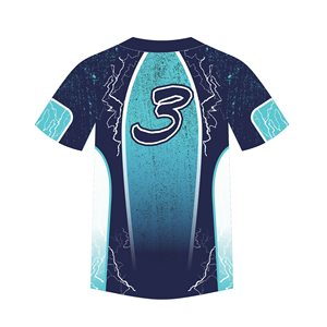 El mejor diseño moderno, tela de rendimiento, camiseta de béisbol de cuello redondo sublimada personalizada, camisetas transpirables y duraderas - Product Image 3