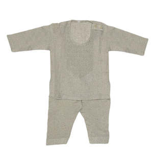 ชุดเสื้อผ้าเด็กผู้ชายแรกเกิดปักลาย - สีเขียว - Product Image 3