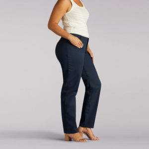 Pantalon décontracté vintage en flanelle respirante pour femme, taille haute élastique, poches latérales, coupe droite, collection automne 2026 - Product Image 3