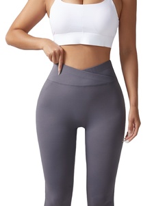 Women's Yoga Spandex/Polyester High Waist Breathable Velour Knitted 220g <b>Leggings</b> Vintage Style Full Length Solid <b>Pattern</b> 2026 - Product Image 3