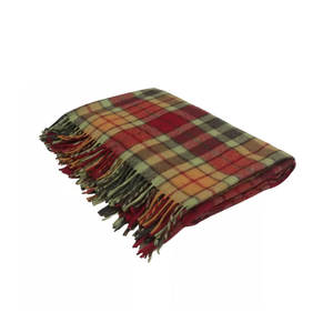 Manta de playa multicolor de algodón teñido con hilo tejido de tartán mexicano al mejor precio, manta textil para el hogar - Product Image 1