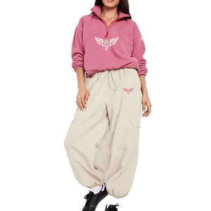 เสื้อแจ็คเก็ตผ้าฟลีซผู้หญิงแบบครอป ทรงหลวม สไตล์ลำลอง คุณภาพสูง ซิปครึ่งตัว แฟชั่นสั่งทำพิเศษ - Product Image 1