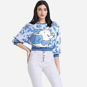 Venta al por mayor Sublimado de alta calidad Sudaderas Nueva llegada Algodón Mujeres Pullover Sudaderas Mujeres Impreso Sudaderas - Product Image 5