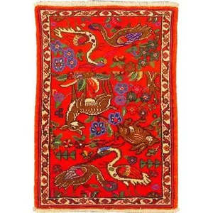 Alfombra Persa Museel Única en su Tipo, 3'4 x 2'3 - Product Image 1