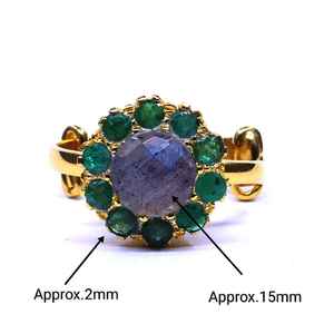 Bague classique pour femme en argent sterling 925 plaqué or avec perle turquoise - Product Image 1