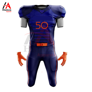 Uniforme de football américain de qualité supérieure motif triangle noir 180GSM 100% polyester respirant court OEM sur mesure adulte - Product Image 5